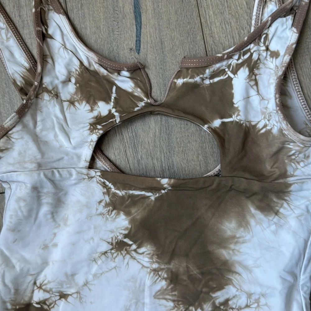 Frankie’s Bikinis Lottie Tie Dye One Piece Bathing Suit
